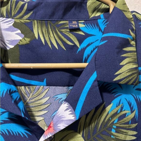 Palm trees Men Shirts Short Sleeve Button Down Hawaiian Shirt designed in Italy - Picture 5 of 8